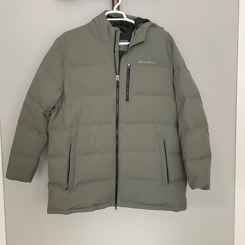 Eddie Bauer Men's Olive Puffer Jacket